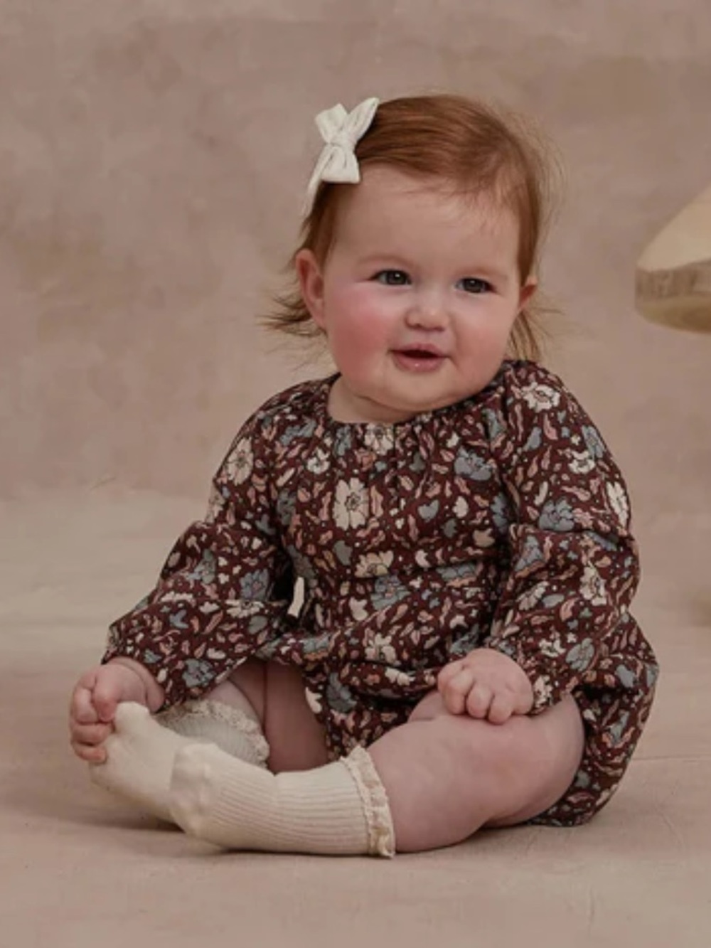 Rylee + Cru Long Sleeve Bubble Romper - Picture 1 of 7